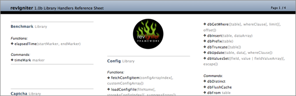 revIgniter Library Reference
